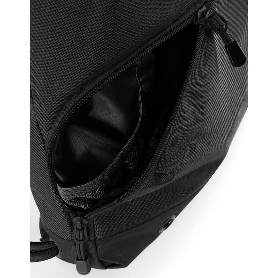 image 1 of Bagbase Athleisure Drawstring Bag - Black/Black - One Size | Black | One Size