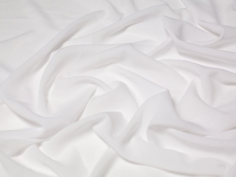 Minerva Core Range Cream Single Georgette Fabric for Dressmaking, 145cm / 57" Wide - per metre