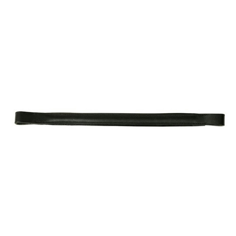 Kincade Classic Leather Plain Horse Browband - Black - Full