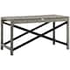 image 1 of Outsunny PE Wicker Outdoor Coffee Table, Rattan Side Table w/ Plastic Board