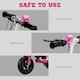image 5 of HOMCOM Folding Ride on Powered Scooter w/ Warning Bell for Age 6-14 Years, Pink