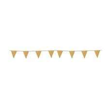 Gold Glitter Cardboard Pennant Bunting 6m