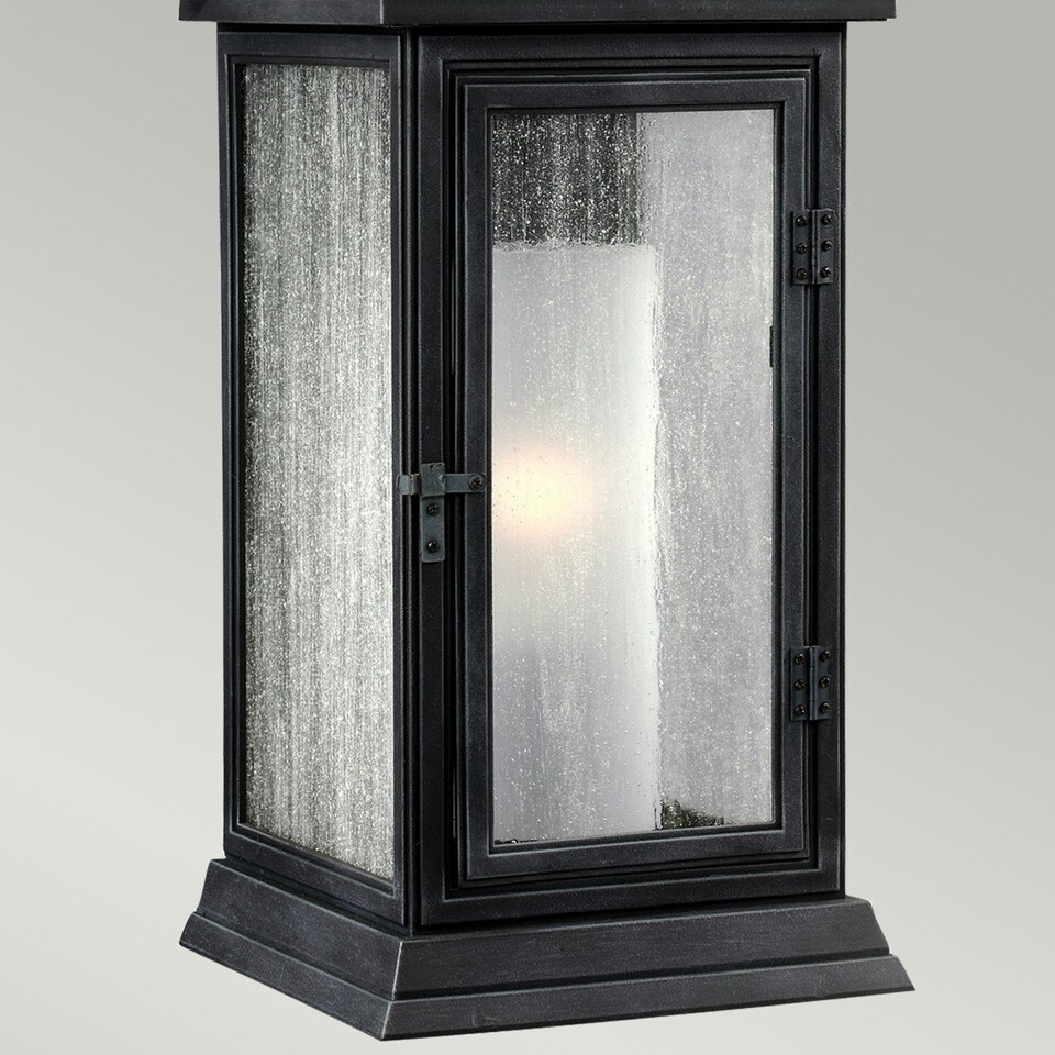image 1 of Shepherd 1 Light Outdoor Small Wall Lantern Light Weathered Zinc IP44, E27
