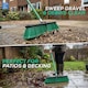 image 3 of Green 18" Heavy Duty Outdoor Yard Broom and Metal Handle