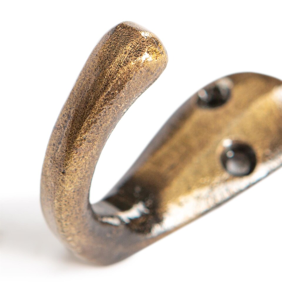 image 1 of Hammer & Tongs Single Robe Hook - W20mm x H45mm - Brass