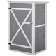 image 1 of Outsunny Garden Shed Outdoor Tool Storage w/ 2 Shelve 75 x 56 x115cm Grey