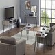 image 3 of Owen Retro End Table in Distressed Grey Oak Grey | Grey Oak
