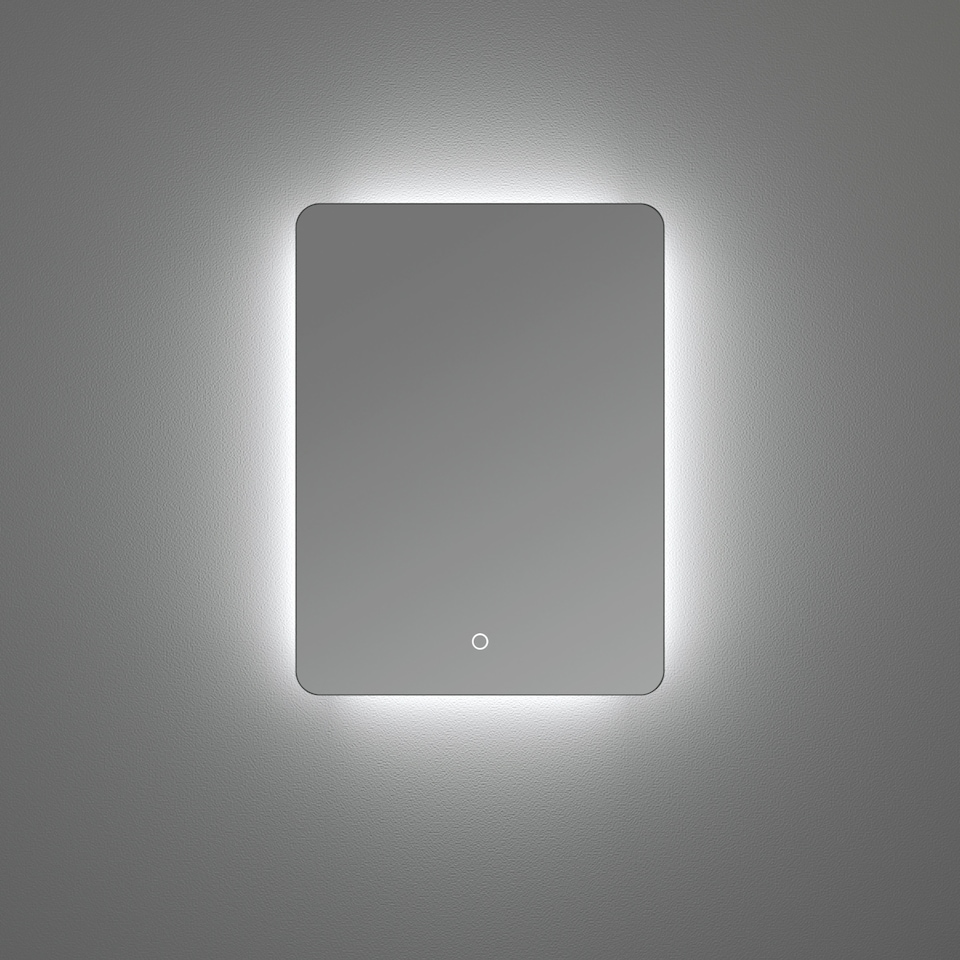 image 1 of Mila - LED Bathroom Mirror Touch Control, 70 x 50cm Demister, CCT