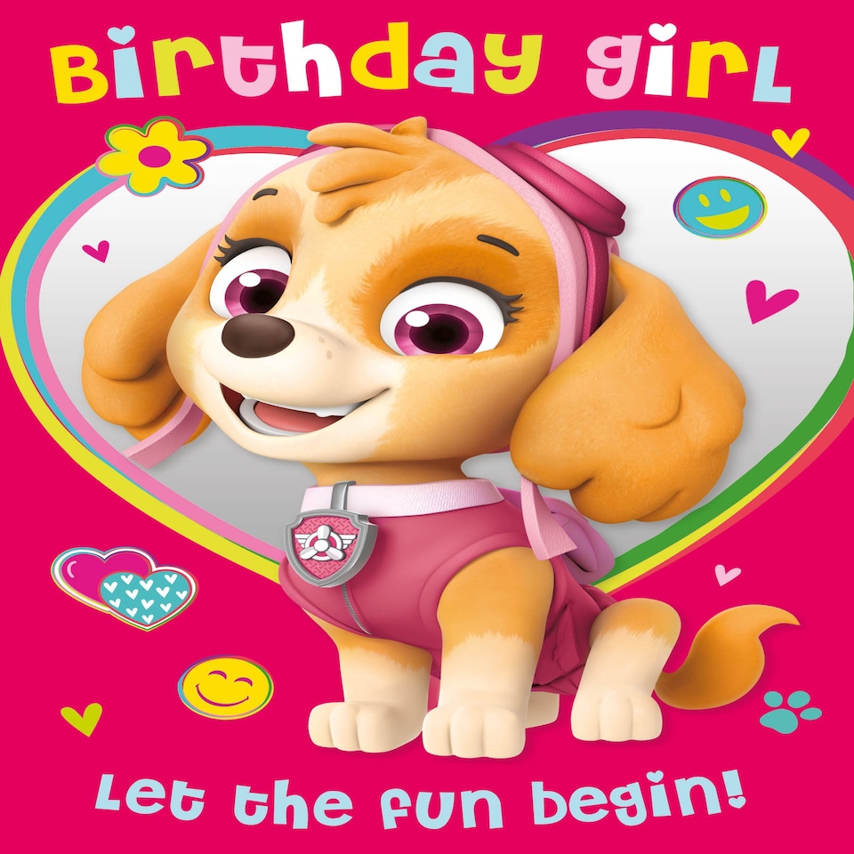 image 1 of Paw Patrol Birthday Girl Birthday Card