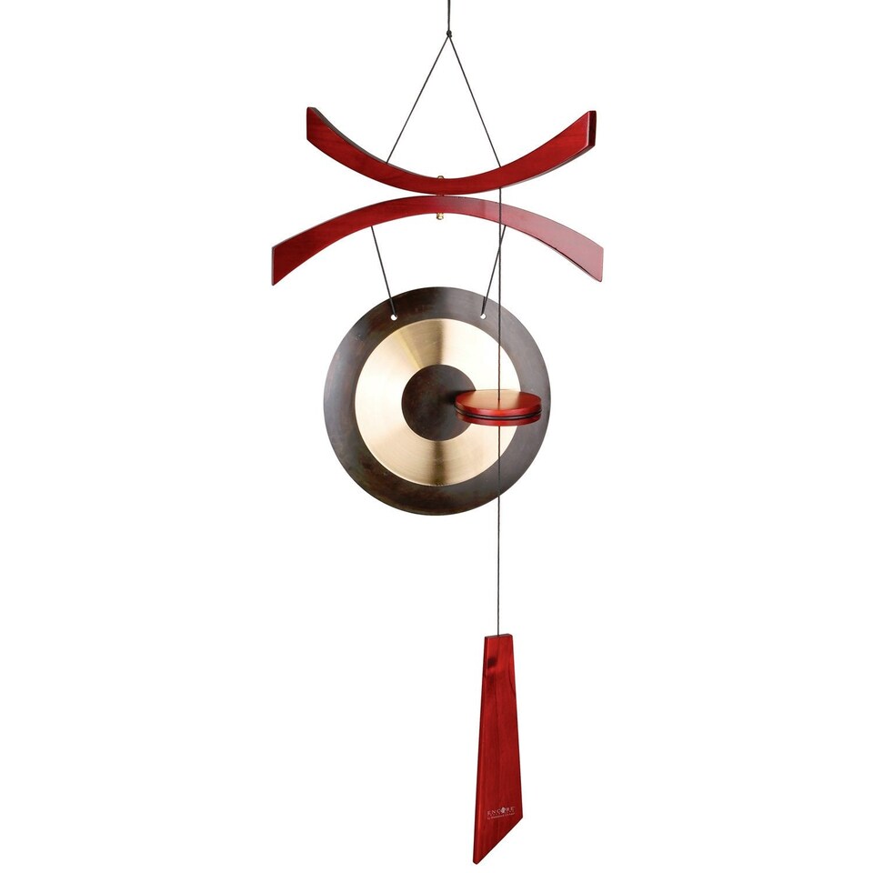 image 1 of Woodstock Outdoor Brass Wind Gong