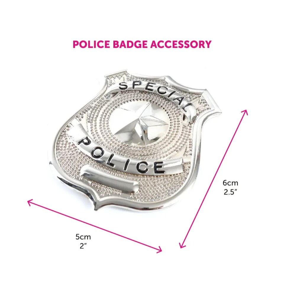 image 1 of Police Accessory Set - Hat, Cuffs & Badge | Multi | One Size