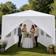 image 3 of 3m x 6m White Waterproof Garden Gazebo Marquee Awning Party Tent