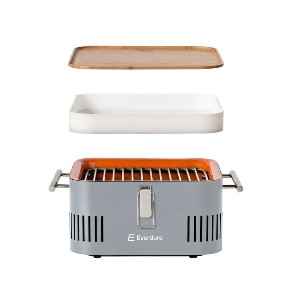 image 1 of Everdure CUBE Portable Charcoal Barbecue | Grey | Stone