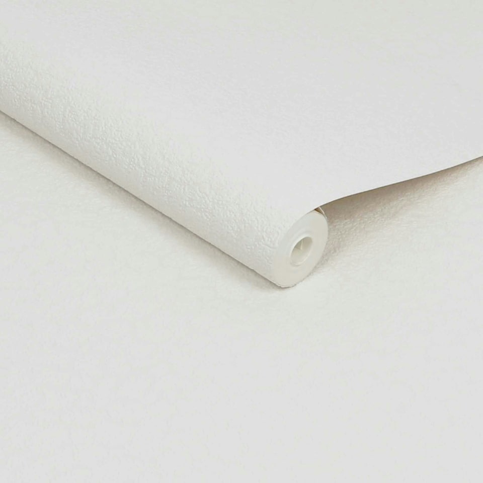 image 1 of Superfresco Paintable Stipple Texture White Durable Wallpaper White | White