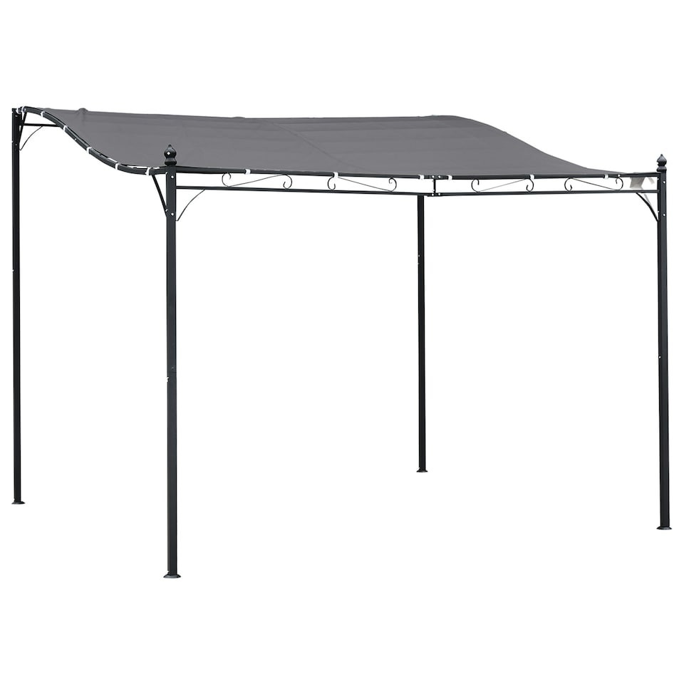 image 1 of Outsunny 3m x 3m Gazebo Garden Pergola Canopy Sun Shade Shelter Soft Top