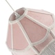 image 4 of Traditional Victorian Empire Lampshade in Soft Blush Pink Velvet with Tassels | Pink