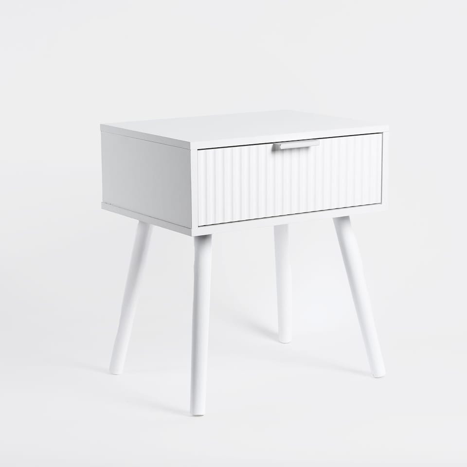 image 1 of OHS Venice Bedside Table 1 Drawer Cabinet Nightstand Storage Unit