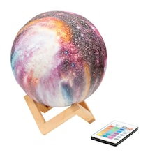 ValueLights Neptune Remote Colour Changing LED Battery Table Lamp | White