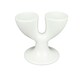 image 7 of KitchenCraft White Porcelain Double Egg Cup