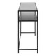 image 3 of Seaford Black Metal Console Table With Black Top
