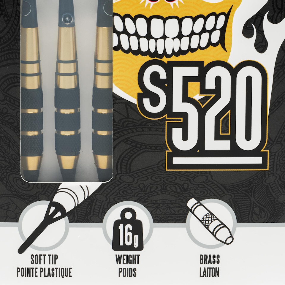 image 1 of Decathlon S520 Soft Tip Darts Tri-Pack