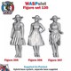 image 1 of Trackside Unpainted Figures Spectator Ladies x 3 Scenery Set 130 1:32 Wasp