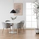 image 2 of Ibiza Round Dining Table with White Top and White Base