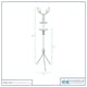 image 6 of Harbour Housewares Free-Standing Steel Coat Rack - White | White | White | One Size