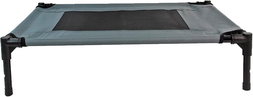 image 1 of Actiaspet Elevated Dog Bed Oxford Mesh Pet Cot Indoor or Outdoor (Grey, Medium)