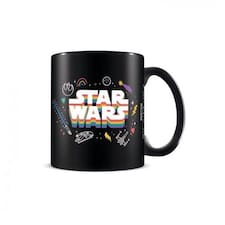 STAR WARS PRIDE (LOGO RAINBOW) BLACK MUG - MUGS N/A