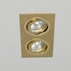 image 4 of BHS Faina 2 Light Adjustable Double Recessed Spotlight | Gold | Brass | 1