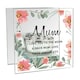 image 2 of Personalised Floral Sentimental Mirrored Glass Tea Light Candle Holder Clear