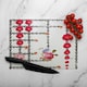 image 2 of Roses & Chains Glass Chopping Board | Multi