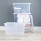 image 7 of Wham Crystal 5 x 60L Stackable Plastic Storage Boxes with Lids Green