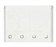 image 1 of 95cm White Square Eyelet Edge Roller Blind | White | White