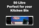 image 4 of Hero 50L Black Bin Bags – Strong Heavy Duty Rubbish Sacks | Tear-Resistant Waste Liners for Kitchen, Home, Office & Garden – 10 Bags