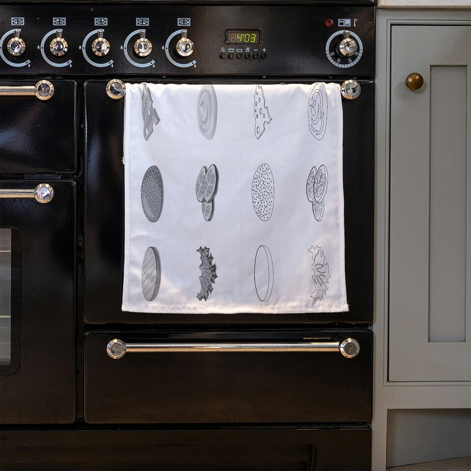 image 1 of burger and sandwich icon (Kitchen Towel)
