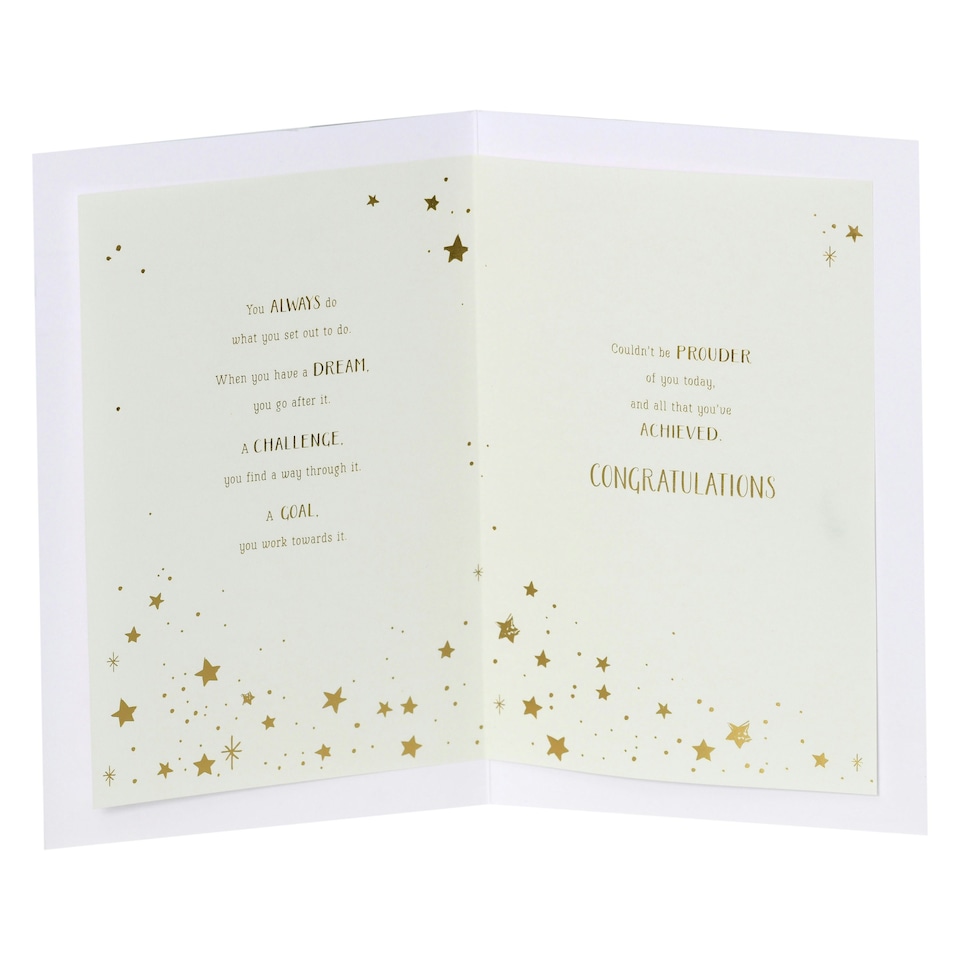 image 1 of Graduation/Congratulations Card for Him/Her/Friend | Stars Design