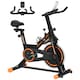 image 1 of HOMCOM Exercise Bike Indoor Cycling with LCD Display, Heart Rate Sensor
