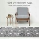 image 2 of Homescapes Outdoor Rug Luxury Waterproof Reversible, For Garden, Geometric Black | 120 x 186 cm