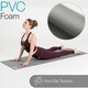 image 4 of Non Slip Yoga Mat (6mm Thick) - Grey