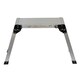image 4 of 150kg Folding Aluminium Work Platform Step Up Bench Ladder EN131 | Silver