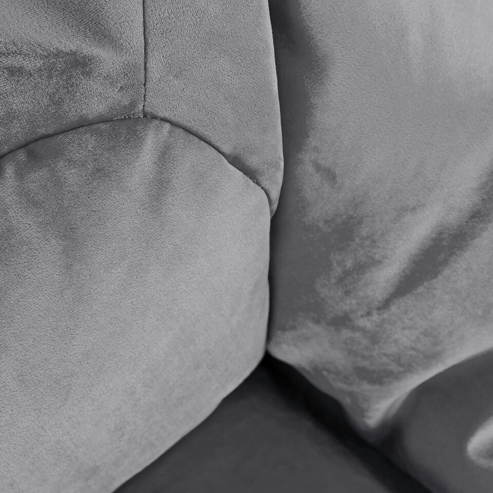 image 1 of icon Kids Aurora Velvet Bean Bag Chair Charcoal Grey Childrens Bean Bags Grey | Grey