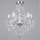 image 3 of BHS Daphne 5 Light Bathroom Chandelier, Chrome Silver | Silver