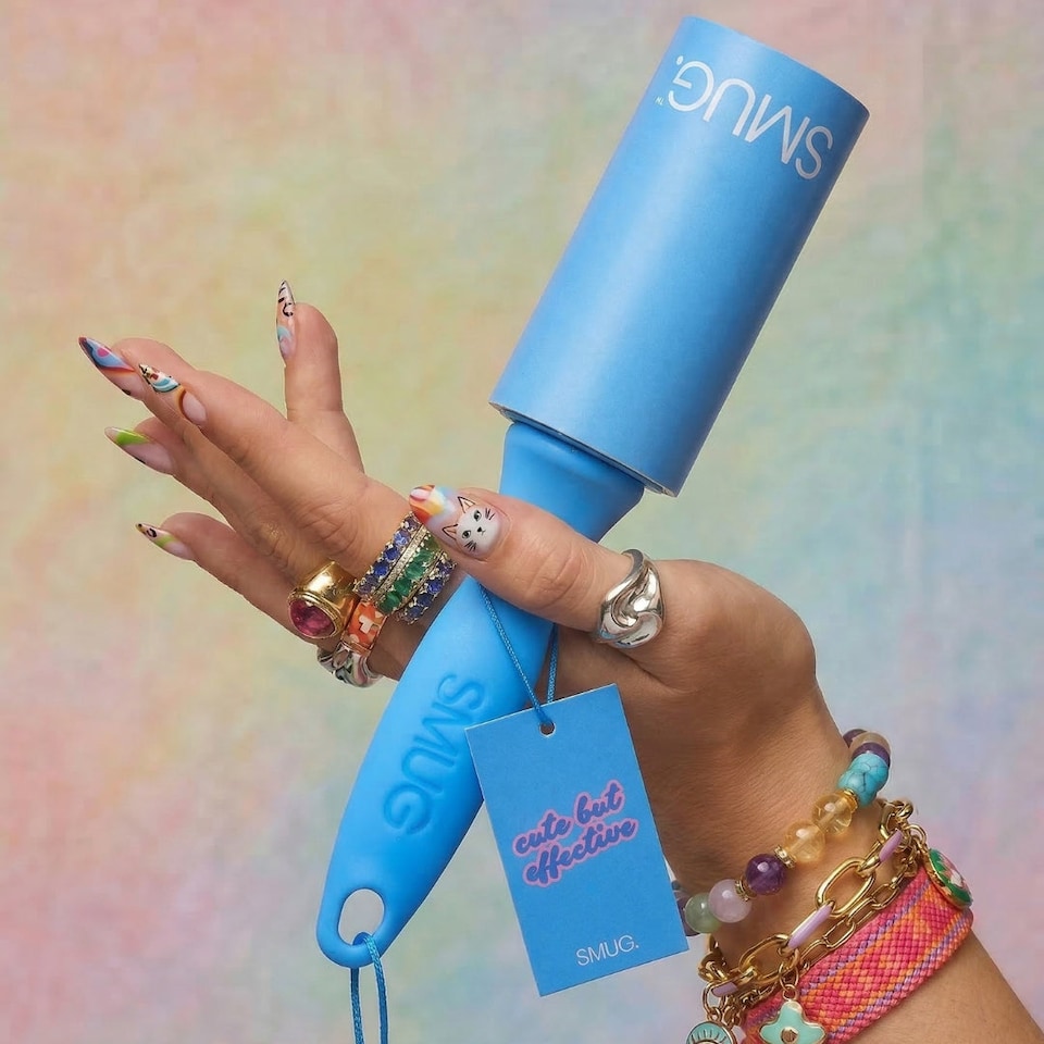 image 1 of SMUG Blue Lint Roller - Blue