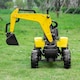 image 9 of HOMCOM Kids Ride on Digger Pedal Go Kart Play Construction Car for 3 - 6 Years