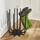 image 3 of House of Home Welly Holder Stand 5 Pair Black Boot Shoe Holder Rack Round Organiser Space Saver Storage | Black