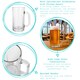 image 4 of Argon Tableware 540ml Beer Mugs - Glass Pint Steins with Handle Heavy Duty Soda Lime Glass Drinking Mugs Set | Clear | Clear | One Size | 4