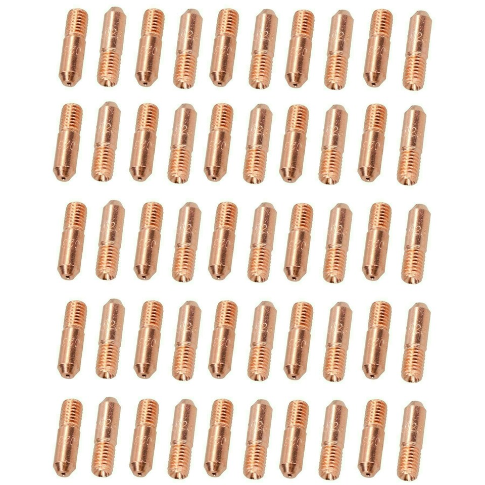 image 1 of 0.6mm Mini Contact Tips 50pk Hobby Welding Torch Welder MIG Gas M5 Thread