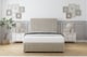 image 1 of Sloomy Kingsley Cream Plush Divan Bed With Mattress 2 Drawers Left Side With 26" Strutted Headboard & 12" Matching Footboard 2'6 Small Single | Cream | Cream | Small Single | 1
